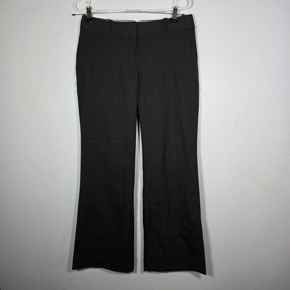 LOFT Julie petite dark taupe straight leg dress pants womens 6P
